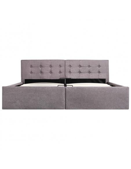 Giroletto con Contenitore Grigio Talpa in Tessuto 160x200 cm