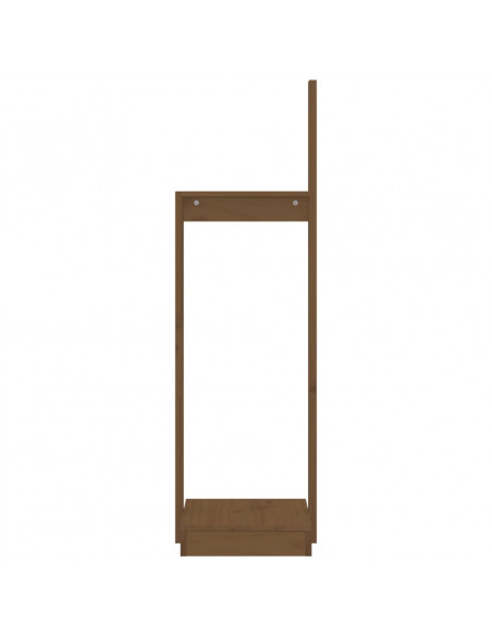 Portalegna Miele 33,5x30x110 cm in Legno Massello di Pino
