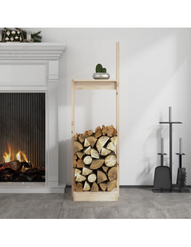 Portalegna 33,5x30x110 cm in Legno Massello di Pino