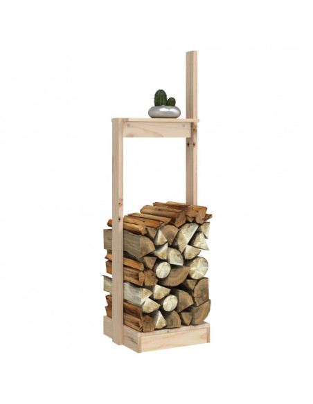 Portalegna 33,5x30x110 cm in Legno Massello di Pino