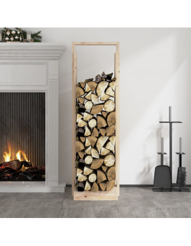 Portalegna 33,5x30x110 cm in Legno Massello di Pino