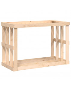 Portaceppi da Esterno 108x52x74 cm Legno Massello di Pino 2
