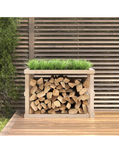 Portaceppi da Esterno 108x52x74 cm Legno Massello di Pino