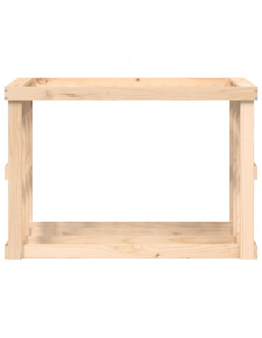 Portaceppi da Esterno 108x52x74 cm Legno Massello di Pino