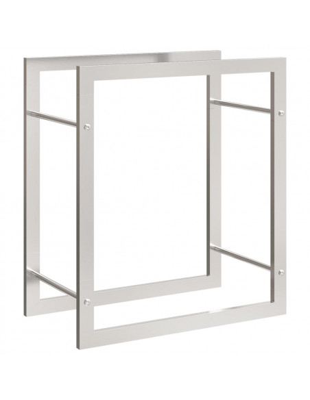 Portalegna 50x28x56 cm in Acciaio Inossidabile