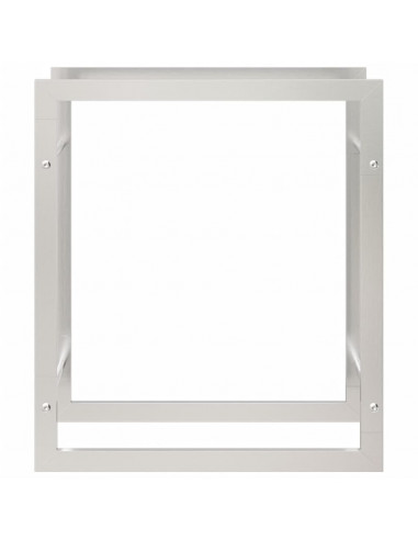 Portalegna 50x28x56 cm in Acciaio Inossidabile