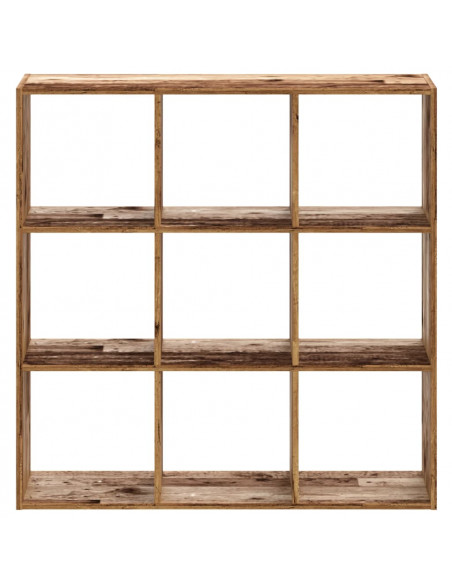 Libreria Legno Antico 102x32x102 cm in Legno Multistrato