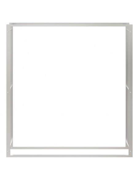 Portalegna 110x28x116 cm in Acciaio Inossidabile