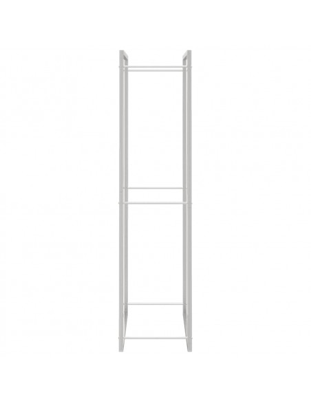 Portalegna 110x28x116 cm in Acciaio Inossidabile