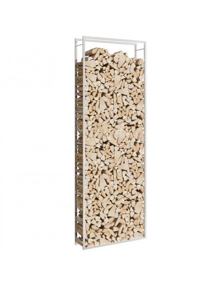 Portalegna 110x28x312 cm in Acciaio Inossidabile