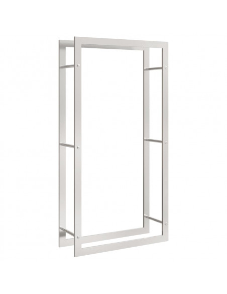 Portalegna 80x28x154 cm in Acciaio Inossidabile