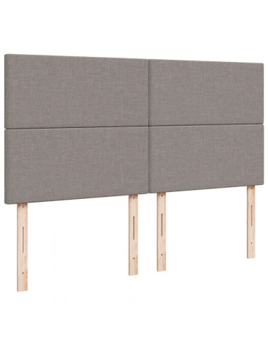 Giroletto a Molle con Materasso Tortora 200x200 cm in Tessuto