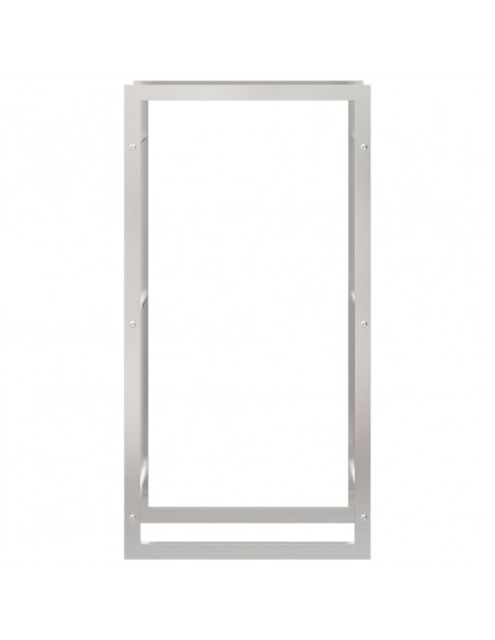 Portalegna 80x28x154 cm in Acciaio Inossidabile