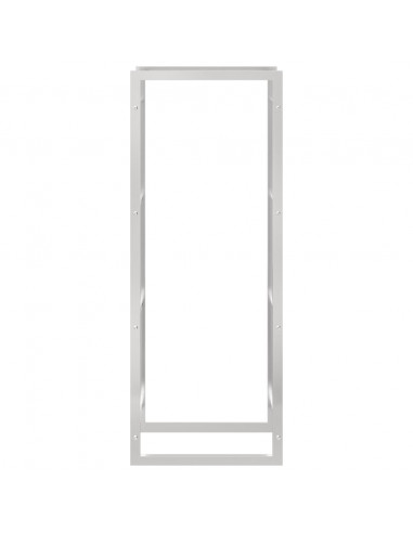 Portalegna 50x28x132 cm in Acciaio Inossidabile