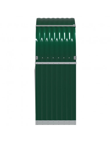Portaceppi Verde 80x45x120 cm in Acciaio Zincato
