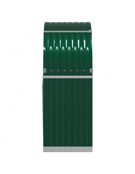 Portaceppi Verde 80x45x120 cm in Acciaio Zincato