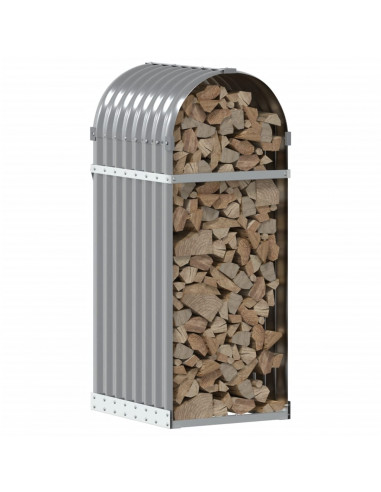 Portaceppi Grigio Chiaro 40x45x100 cm in Acciaio Zincato