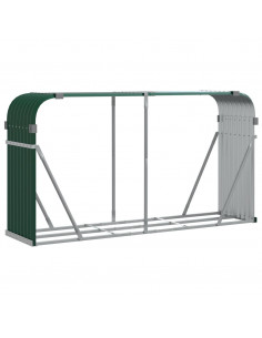 Portaceppi Verde 234x45x100 cm in Acciaio Zincato 2