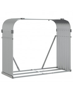 Portaceppi Argento 120x45x100 cm in Acciaio Zincato 2