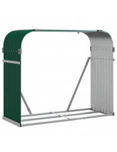 Portaceppi Verde 120x45x100 cm in Acciaio Zincato 2