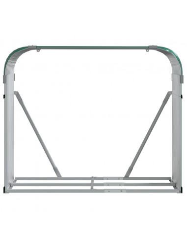 Portaceppi Verde 120x45x100 cm in Acciaio Zincato