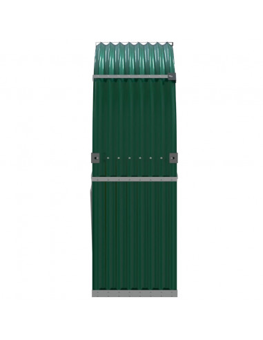 Portaceppi Verde 120x45x140 cm in Acciaio Zincato