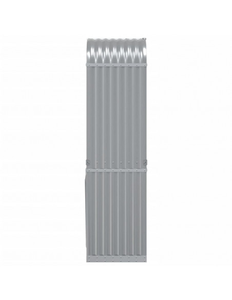 Portaceppi Grigio Chiaro 40x45x170 cm in Acciaio Zincato