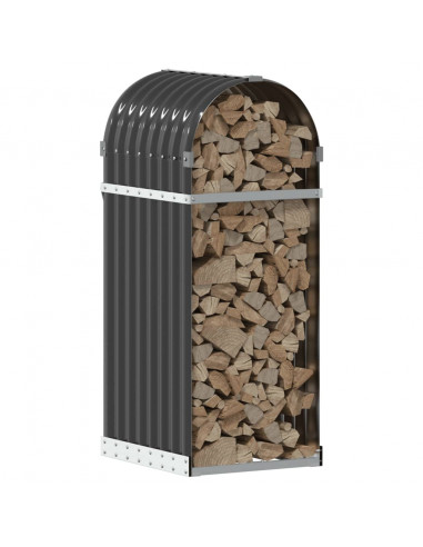 Portaceppi Antracite 40x45x100 cm in Acciaio Zincato