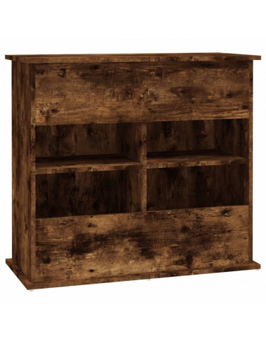 Supporto Acquario 81x36x73 cm in Legno Multistrato Rovere Fumo
