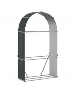 Portaceppi Antracite 120x45x210 cm in Acciaio Zincato 2