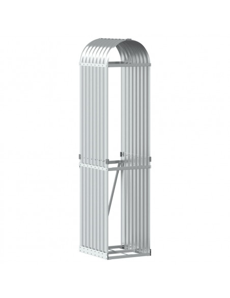 Portaceppi Argento 40x45x170 cm in Acciaio Zincato