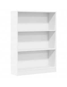 Libreria Bianca 80x24x109 cm in Legno Multistrato 2
