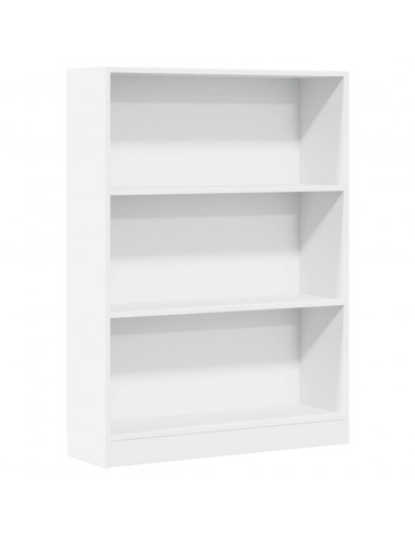 Libreria Bianca 80x24x109 cm in Legno Multistrato
