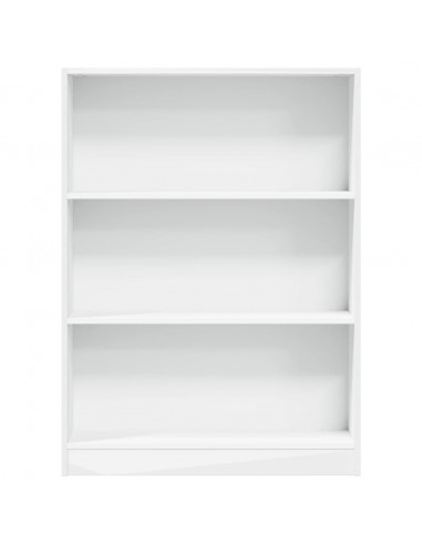 Libreria Bianca 80x24x109 cm in Legno Multistrato