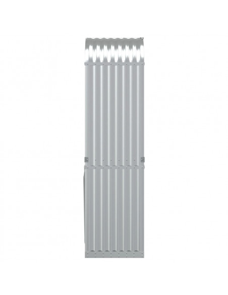 Portaceppi Argento 40x45x170 cm in Acciaio Zincato