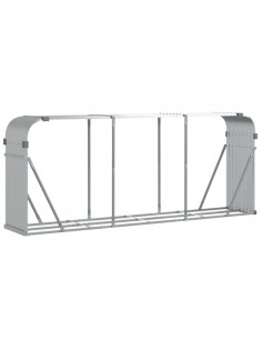 Portaceppi Argento 234x45x100 cm in Acciaio Zincato 2