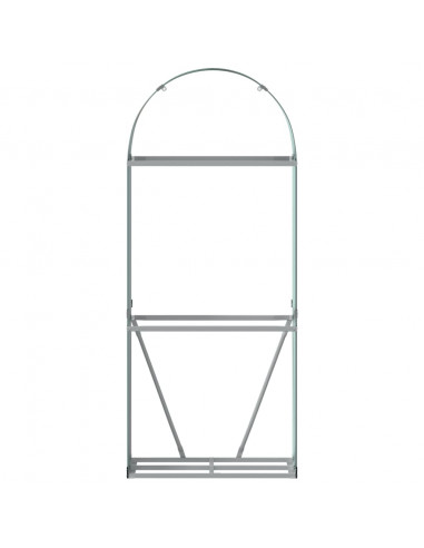 Portaceppi Verde 80x45x190 cm in Acciaio Zincato