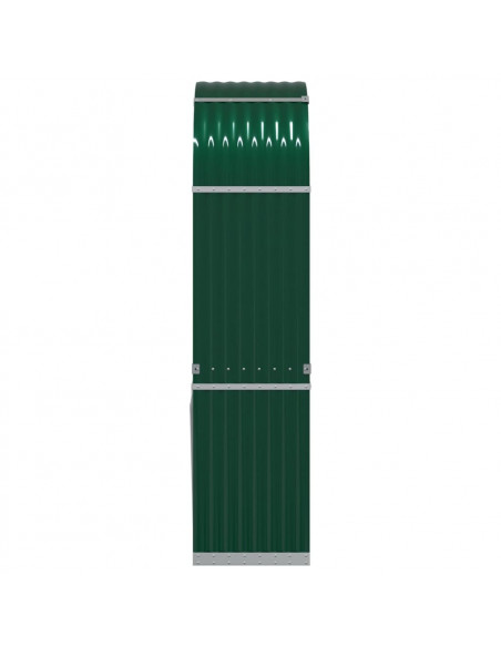 Portaceppi Verde 80x45x190 cm in Acciaio Zincato