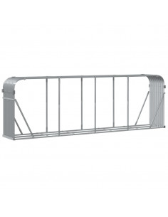 Portaceppi Grigio Chiaro 300x45x100 cm in Acciaio Zincato 2