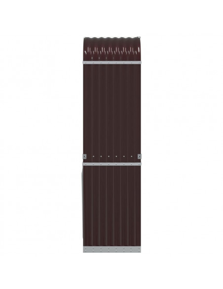 Portaceppi Marrone 40x45x170 cm in Acciaio Zincato