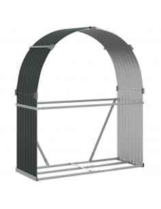 Portaceppi Antracite 120x45x140 cm in Acciaio Zincato 2