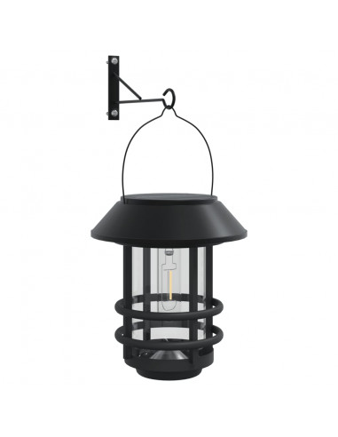 Lanterne Solari da Parete per Esterni 2 pz Bianche