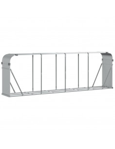 Portaceppi Argento 300x45x100 cm in Acciaio Zincato 2