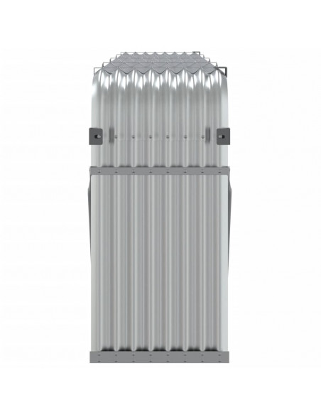Portaceppi Argento 300x45x100 cm in Acciaio Zincato