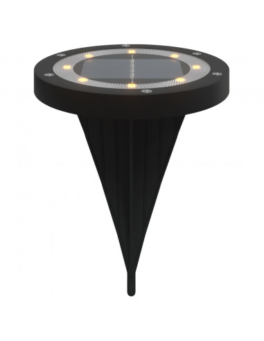 Luci Solari da Terra con Picchetti da Esterno 12pz Bianco Caldo