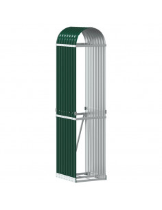 Portaceppi Verde 40x45x170 cm in Acciaio Zincato 2