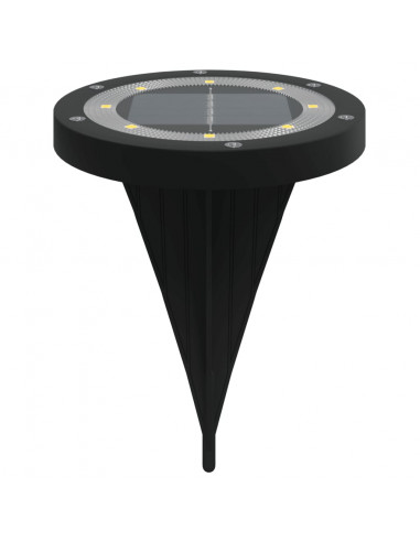 Luci Solari da Terra con Picchetti da Esterno 12pz Bianco Caldo