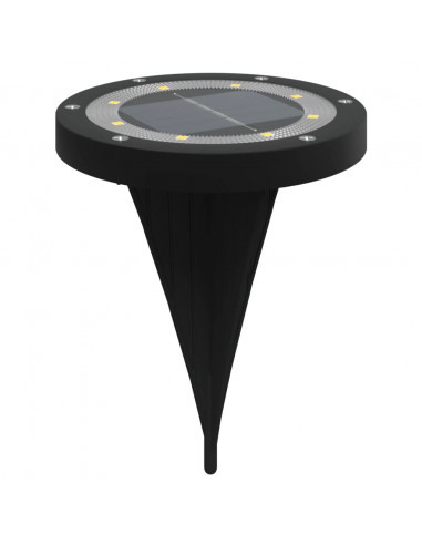 Luci Solari da Terra con Picchetti da Esterno 12pz Bianco Caldo