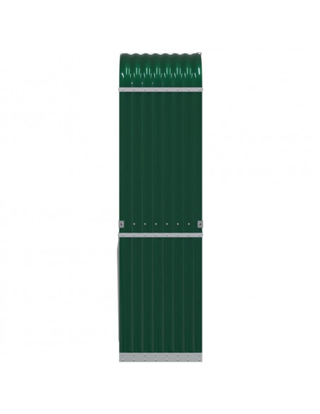 Portaceppi Verde 40x45x170 cm in Acciaio Zincato