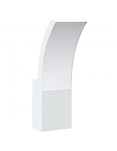 Applique per Esterni con LED 2 pz Bianche Alluminio Pressofuso